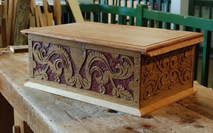 carved box, May 2013